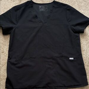 Figs Technical Collection Black Scrub Top XL